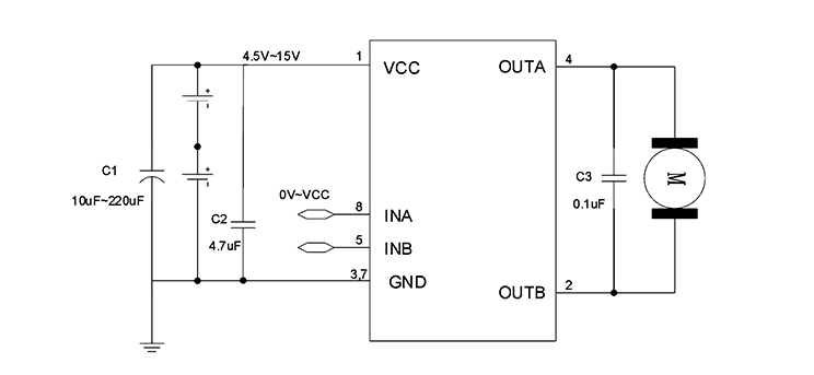 HX6208典型应用电路图