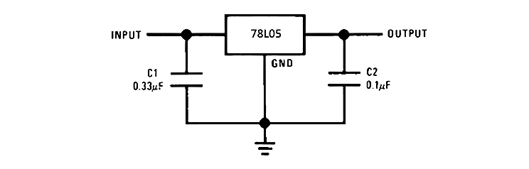 HX78L05 典型应用电路图