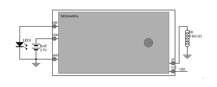 典型应用电路图MS3343DA